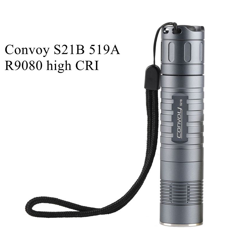 Đèn Pin Convoy S21B 519A LED CRI 12 Nhóm Chịu Nhiệt Độ Cao Tiện Dụng Khi Đi Cắm Trại