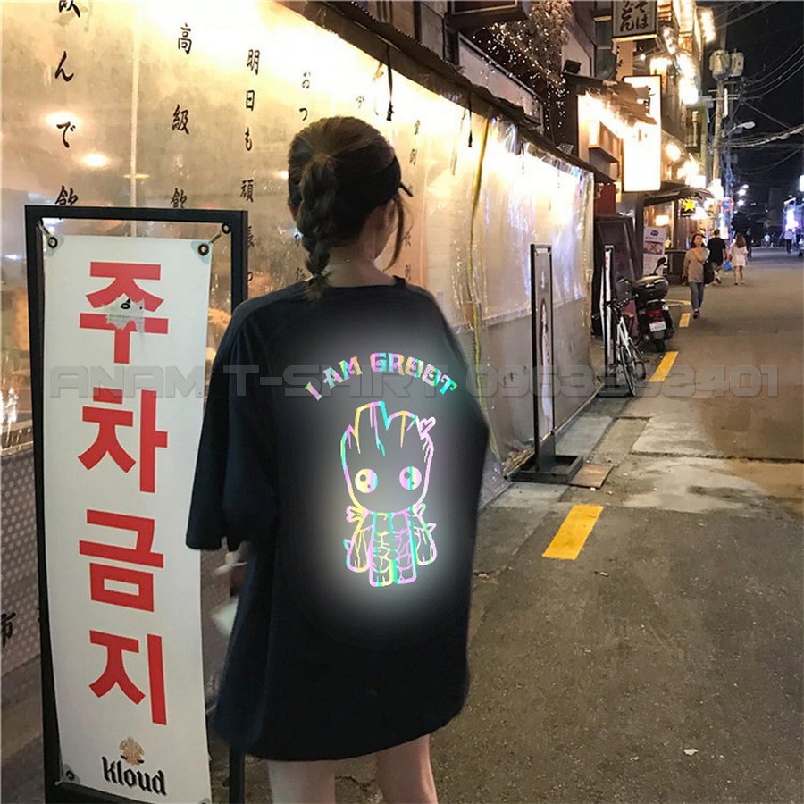 (CÓ VIDEO)ÁO THUN PHẢN QUANG 7 MÀU TAY LỠ NAM NỮ GROOT