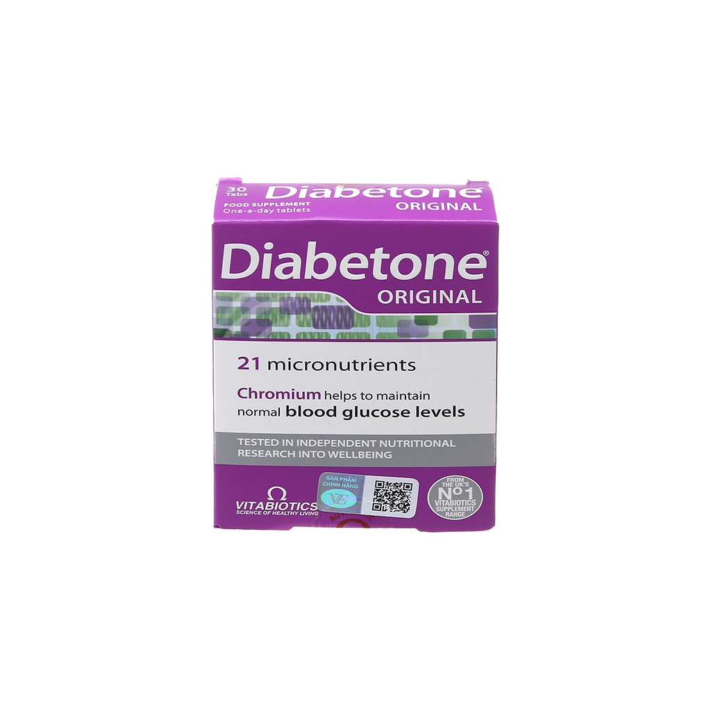 Viên uống DIABETONE giảm nguy cơ tiểu đường (hộp 30 viên)