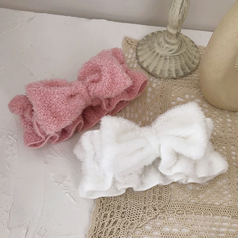 Băng đô nơ vải mềm mại phong cách Hàn Quốc thời trang dành cho nữ