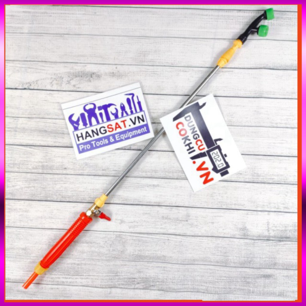 Cần tưới cây, phun thuốc sâu, loại cần rút 1.2m, đầu phun sương 2 mắt, đã đấu sẵn đầu ra