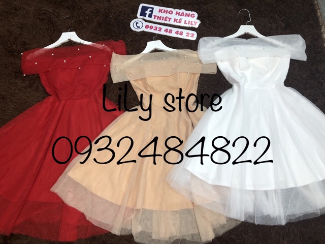 Ảnh và video thật 1000% Đầm công chúa trễ vai giá gôc 300k