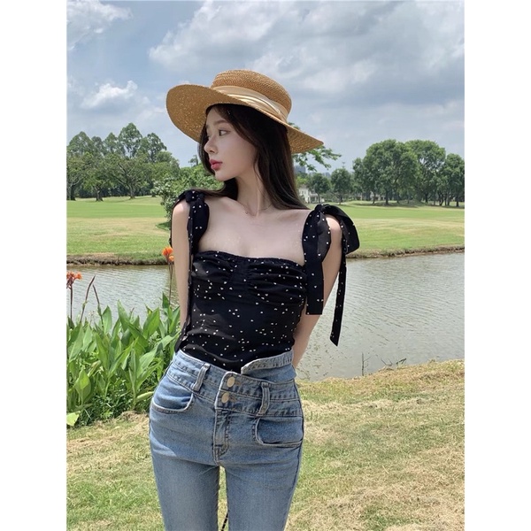 Áo 2 dây chấm bi | BigBuy360 - bigbuy360.vn