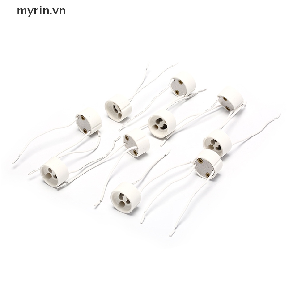 Set 10 Ổ Cắm Dây Đèn LED GU10 Bằng Gốm Cho haen