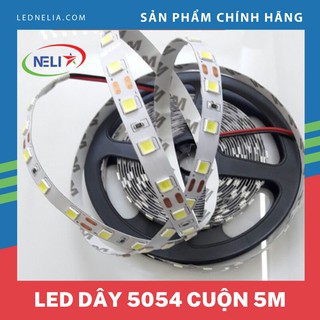 Cuộn led dán 5m chip LED 5054 đơn sắc,dán viền tủ,trang trí.