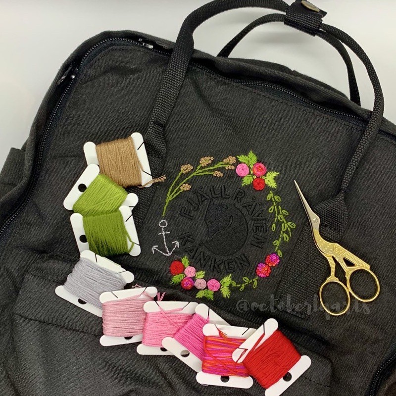 Balo Kanken Logo Thêu Hàng Độc Có Sẵn