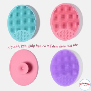 Miếng cọ rửa mặt silicon – massage mặt tẩy sạch tế bào chết, làm sạch lỗ chân lông 00905