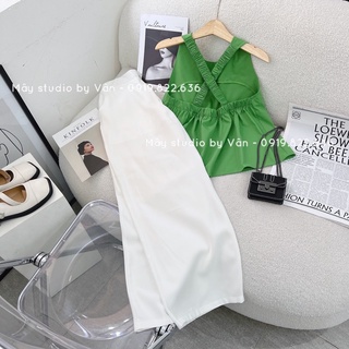 Set áo xanh quần đũi
