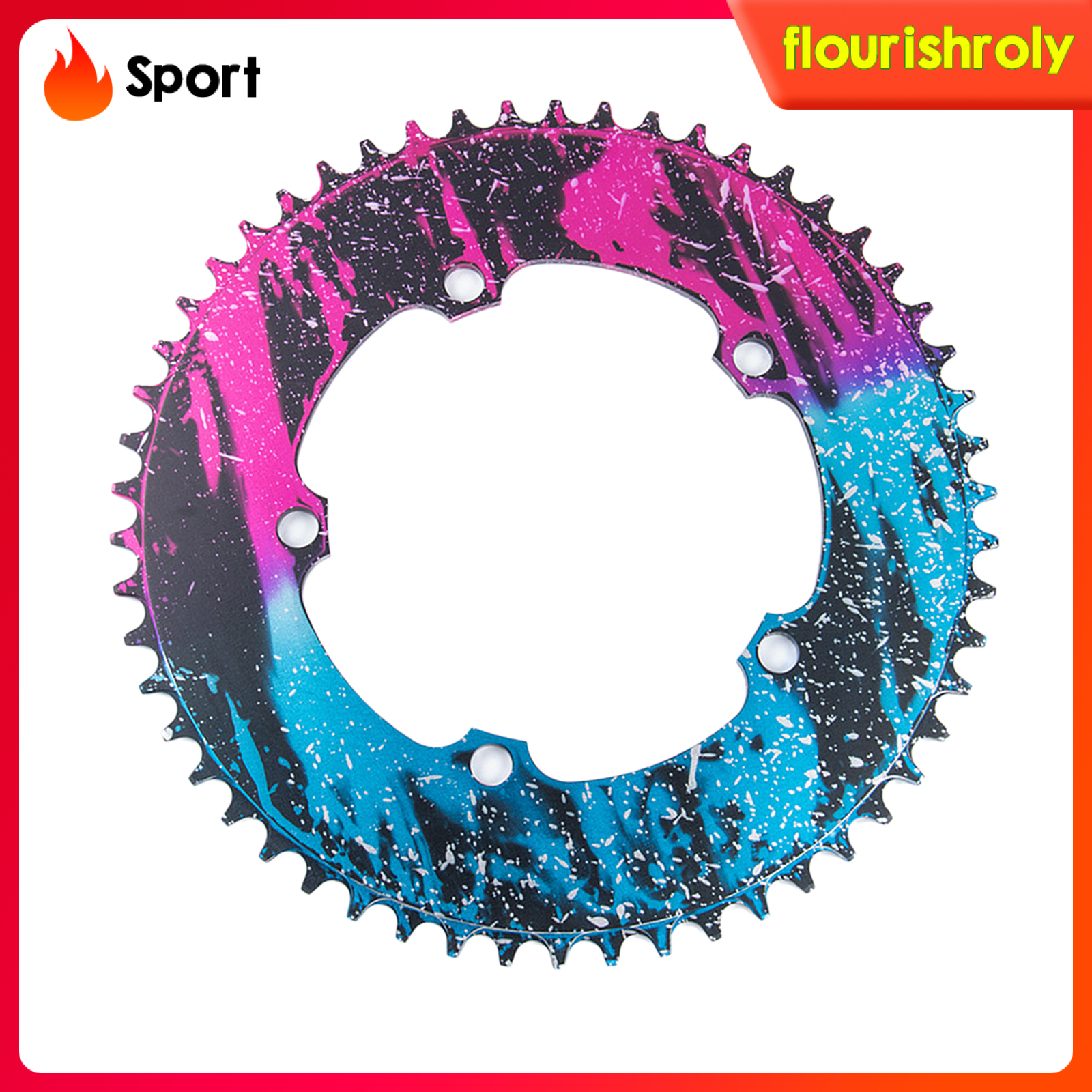 [RolySport]Bike Chainring Single Speed Road 54T/56T BCD130 Sprocket Refit Chainwheel