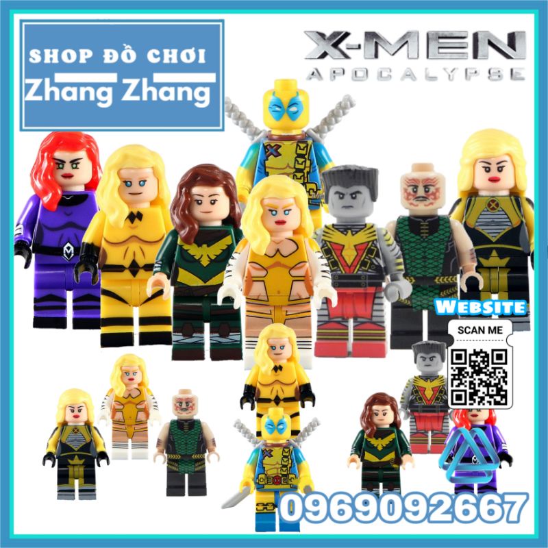 Đồ chơi Xếp hình Deadpool X-men Medusa Gorgon - Crystal Emma Frost - Colossus Dazzler- Hope Summer Minifigures KL9004