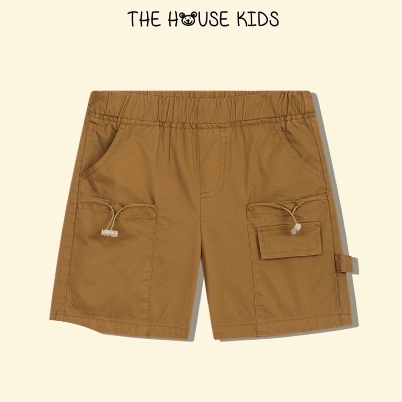 Quần Đùi Bé Trai Cao Cấp THE HOUSE KIDS Dây Rút Trắng