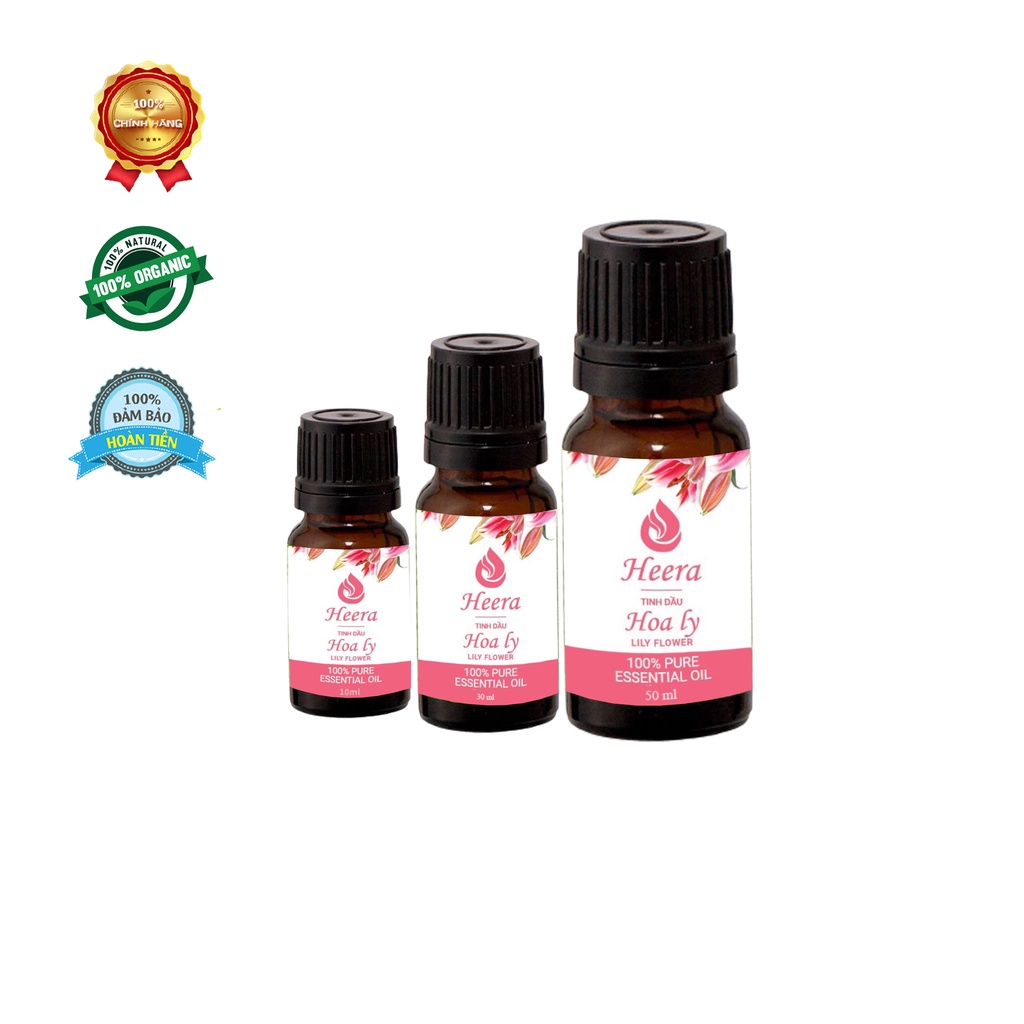Tinh dầu Hoa Ly Heera, xuất sứ thiên nhiên không pha tạp chất, có giấy kiểm định COA