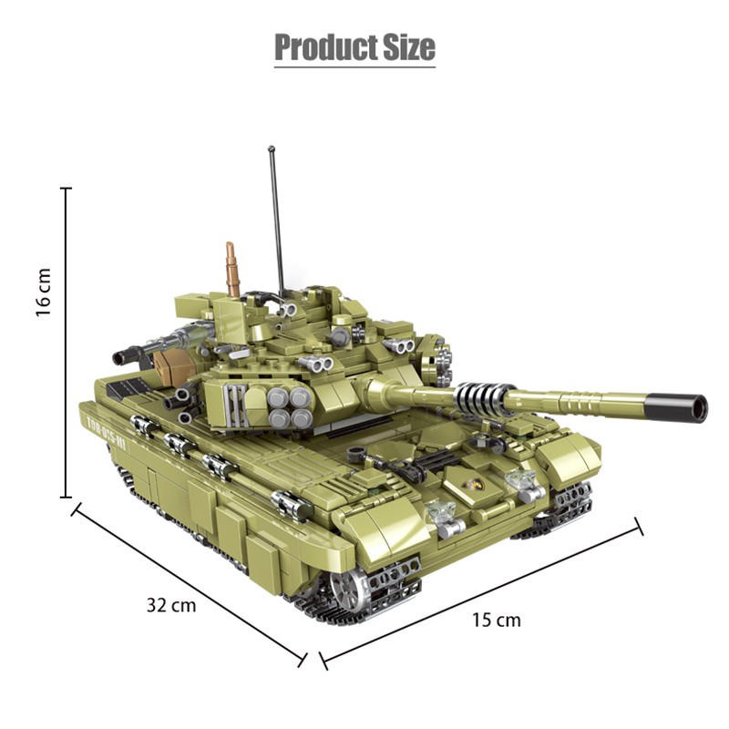 Lắp ghép xe tank XINGBAO 06015 Genuine 1386Pcs Military Series The Scorpio Tiger Tank Trận Chiến Của Đoàn Quân Xe Tăng