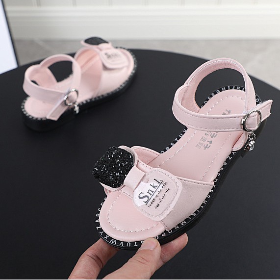 sandal bé gái size 26-30 đính sequin dễ thương