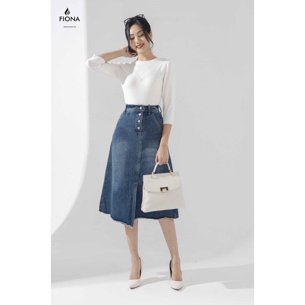 Áo Len Nữ Tay Lỡ FIONA, Áo Nữ Cổ Tròn Thu Đông Mã F850729