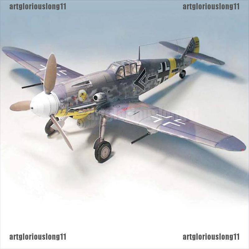 Mô hình máy bay giấy Đức Bf-109 G6/G14 3D tỉ lệ 1:32