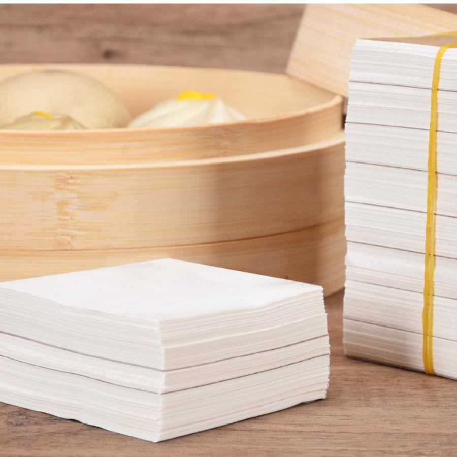 Giấy Lót Bánh Bao Há Cảo Dimsum Tiểu Long Burger  Set 250 Tờ Giấy Nến Hình Vuông Chống Dính Hấp Nướng Chịu Nhiệt -GBB10V