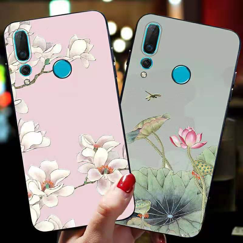 Ốp Lưng Tpu In Hình Hoa Sen Trung Quốc Cho Samsung Galaxy A21S A11 A01 Core A31 A71 A51 A10 A20 A30 A50 A70 A80 A90 A10S A20S A30S A50S A2 Core A8 A7 A6 Plus 2018