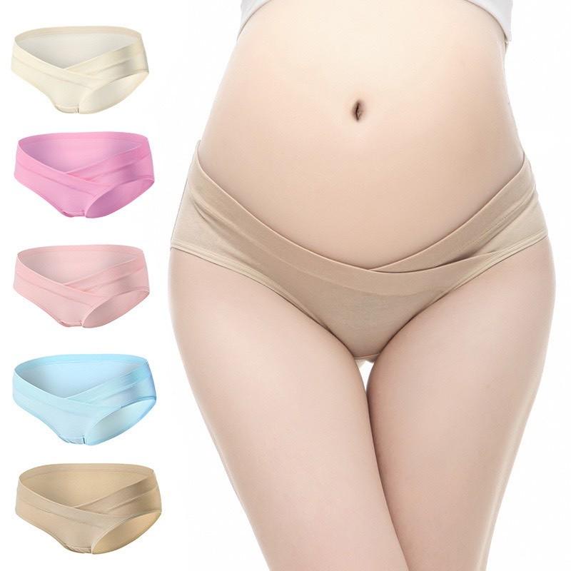 Quần Lót Bầu Cạp Chéo chất liệu cotton kháng khuẩn, thấm hút mồ hôi Hàng Loại 1 (Màu ngẫu nhiên)