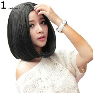 Tóc giả ngắn thẳng thời trang nữ tính