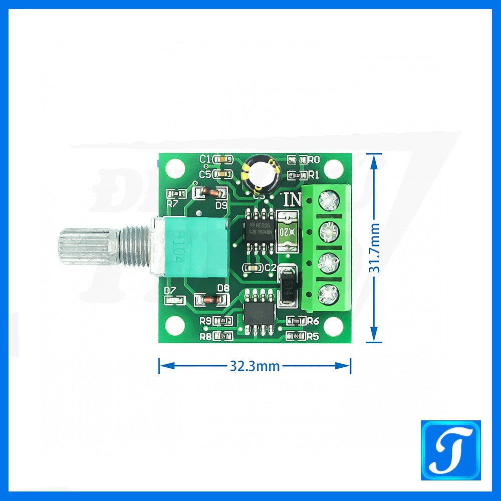 Mạch băm xung PWM 2A DC DC 1.8V-15V điều khiển động cơ đèn dimmer