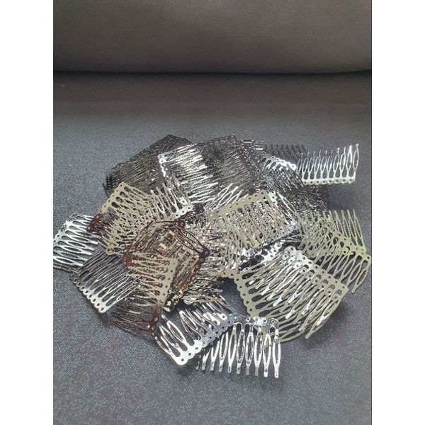 Xược cài tóc kim loại 10 răng, Xược cài nguyên liệu diy, nguyên liệu làm cài tóc
