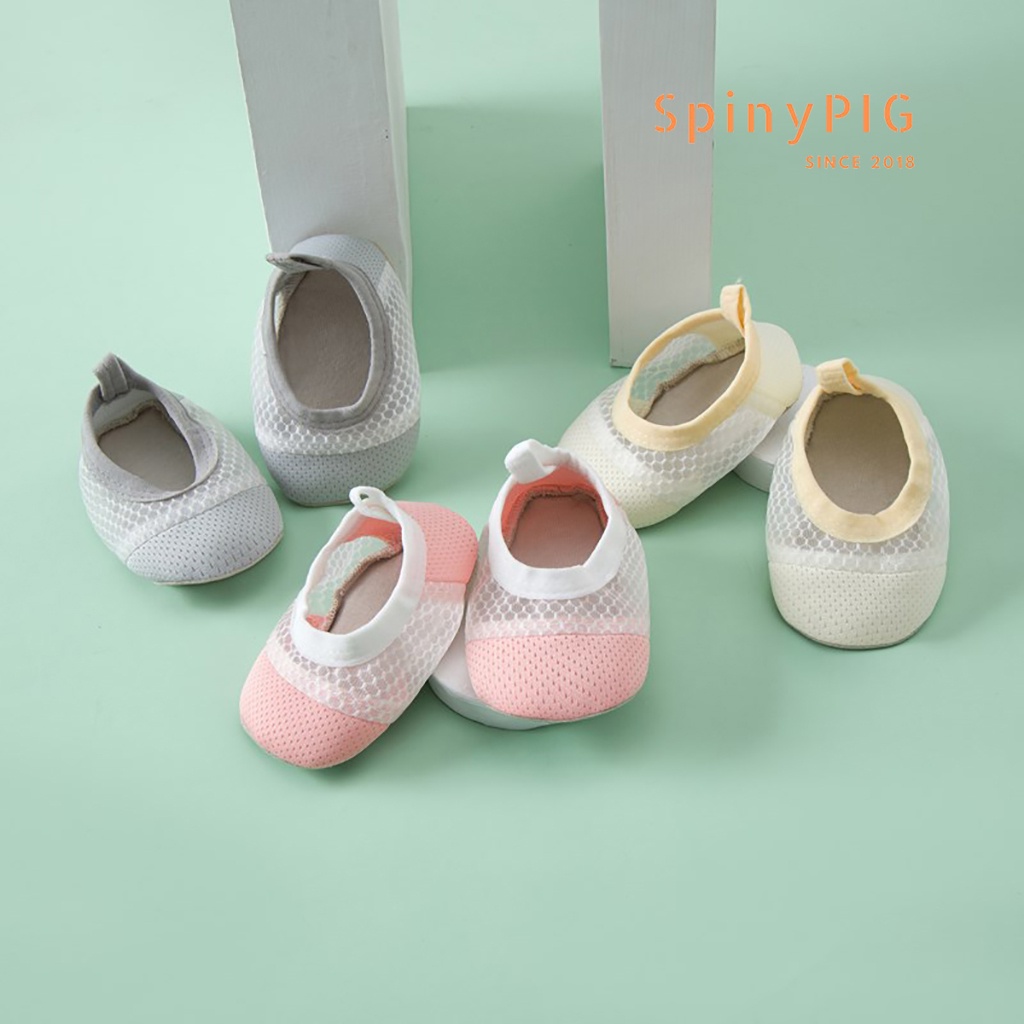 Giày bún tập đi cho bé 0-18 tháng tuổi lưới thoáng khí chống trơn trượt mềm mại nhiều màu cực xinh