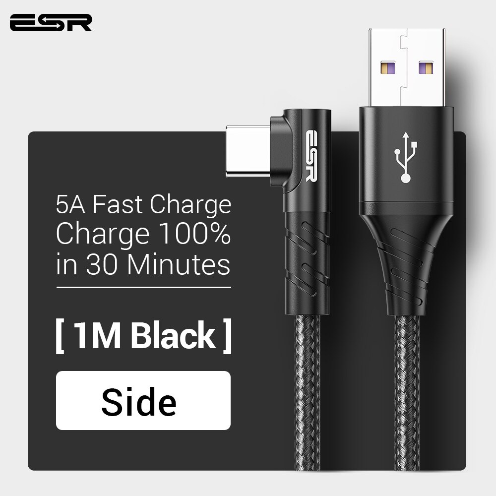 ESR cho Huawei P30 P20 Mate 20 Pro 5A USB Type C 1m 2m dành  Cáp sạc nhanh