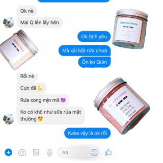 BỘT RỬA HỒNG CHO DA MỤN- NHẠY CẢM ( WINTER BEAUTY HOMEMADE)