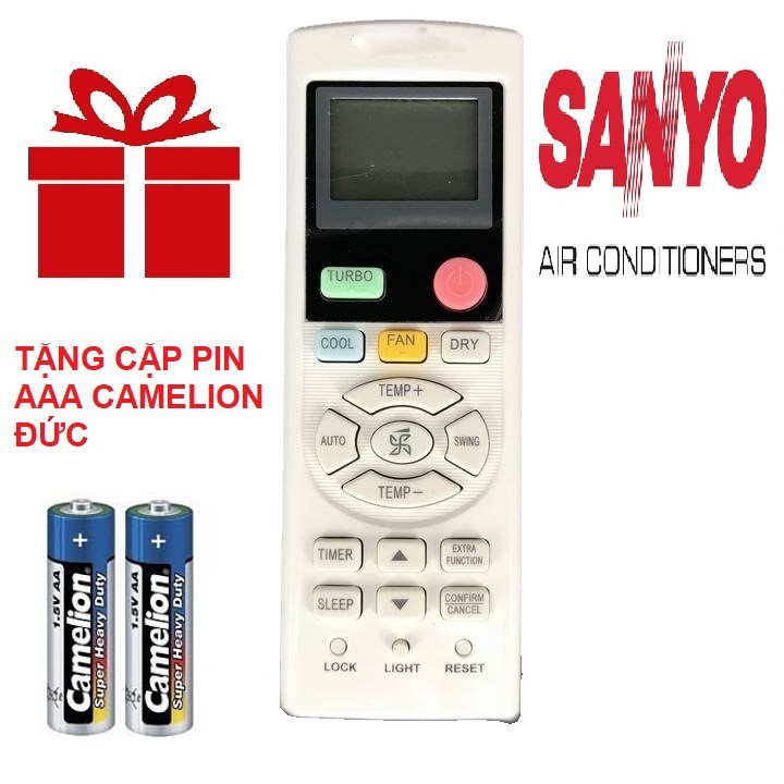 REMOTE MÁY LẠNH SANYO MẪU 2 - ĐIỀU KHIỂN ĐIỀU HÒA SANYO MẪU 2