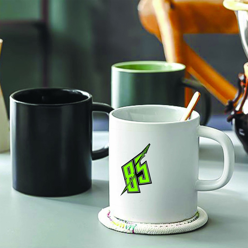 Ly cốc sứ in hình Logo Vương Nhất Bác 85 tiện lợi