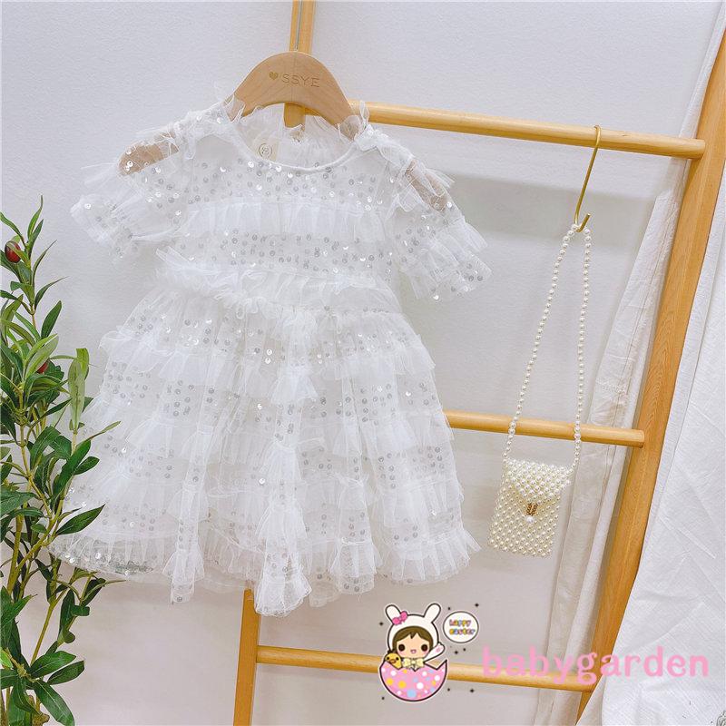 Đầm Công Chúa Đính Sequin Lấp Lánh Cho Bé Gái