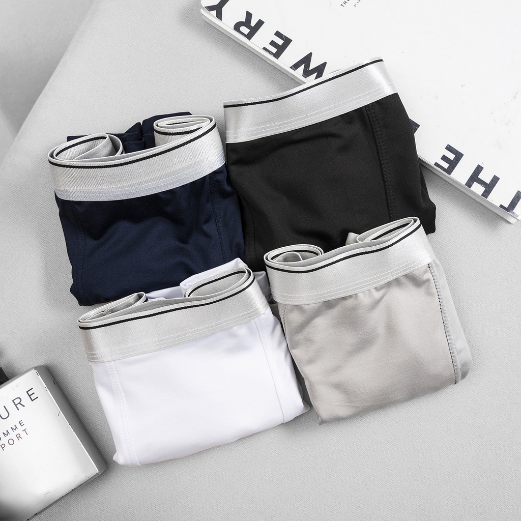 COMBO 3 Quần Sịp Đùi Nam TUTO5 Menswear BX01 -  Quần Lót Nam Boxer Thun Lạnh Basic Cotton Cao Cấp Công Nghệ Nhật Bản