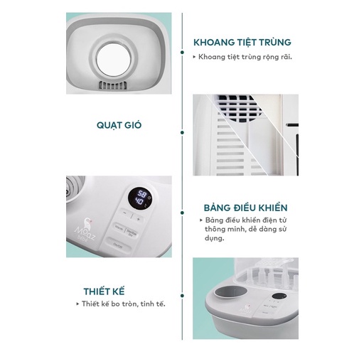 Máy Tiệt Trùng Sấy Khô Và Hâm Sữa Moaz Bébé Đa Năng MB-005
