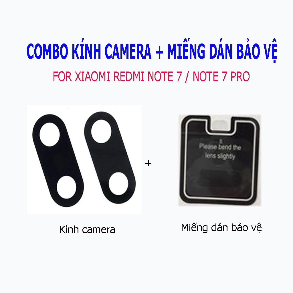 Kính camera Xiaomi Redmi Note 8 Pro / Note9S/ K20/ K20 Pro / K30 kèm miếng dán bảo vệ