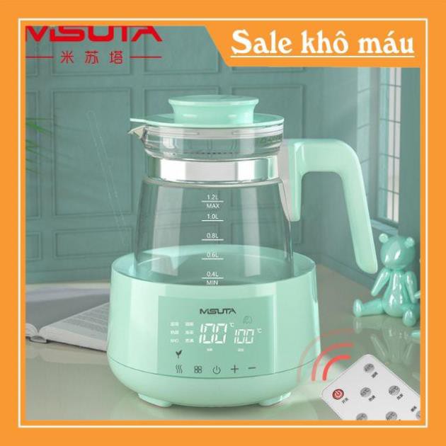 [sx63]  HG2810  BÌNH ĐUN NƯỚC PHA SỮA GIỮ NHIỆT MISUTA 1200ML (store.gaugau)