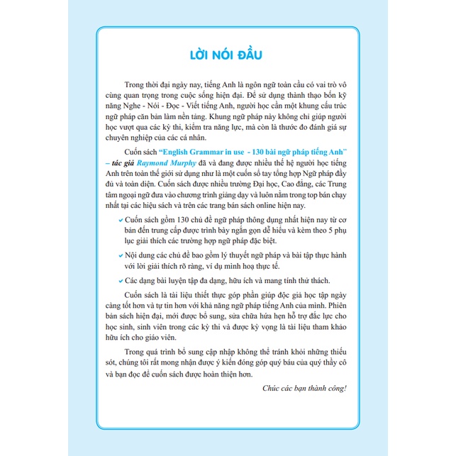Sách - English Grammar in use - 130 bài ngữ pháp tiếng Anh