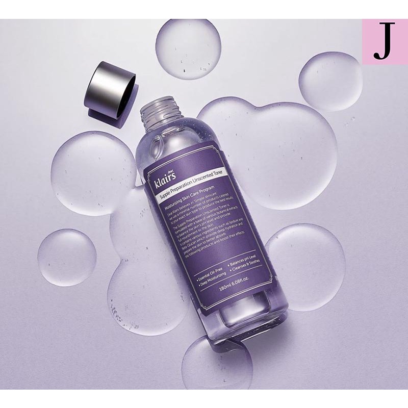 Nước Hoa Hồng Klairs Supple Preparation Unscented Toner Không Mùi