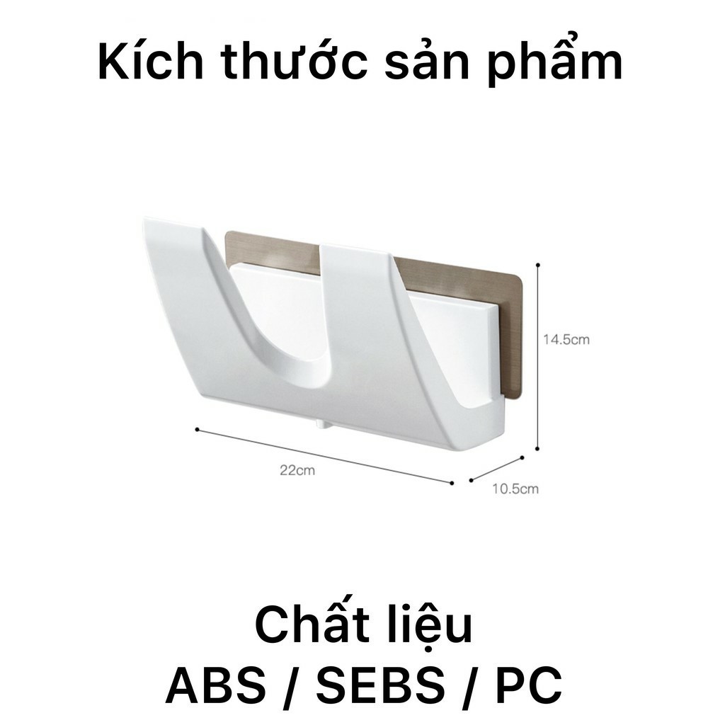 Kệ để thớt, nắp vung nồi dán tường (hàng có sẵn)