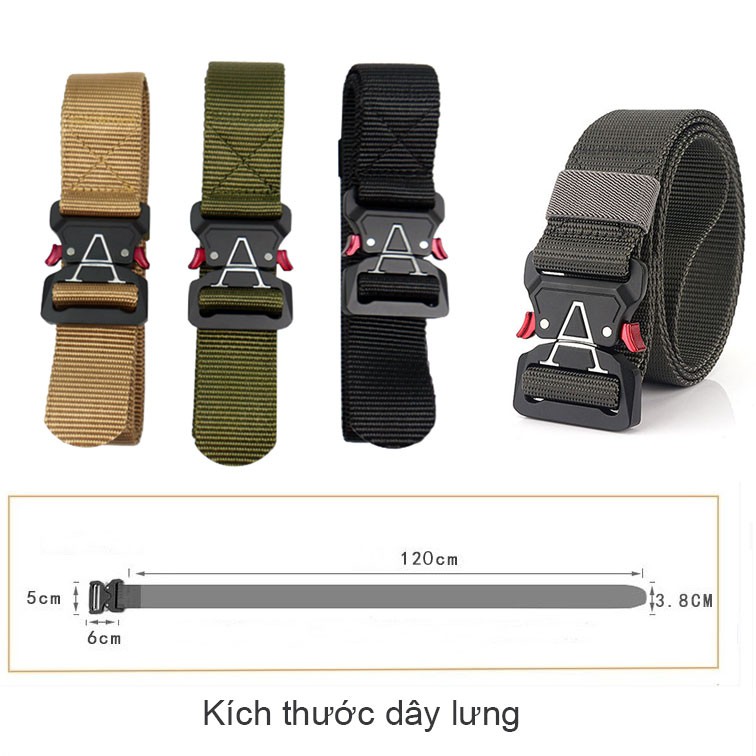 Dây Nịt Bụng Nam Trẻ Trung Bền Đẹp Thắt Lưng Nam Vải Dù Thời Trang