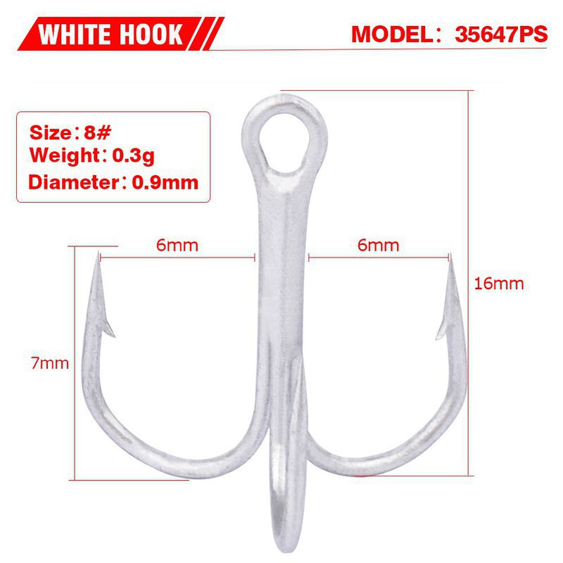 [xẢ kHO] Lưỡi Câu 3 Tiêu 4-6-8-10,Lưỡi Câu Cá 3 tiêu Siêu Bền