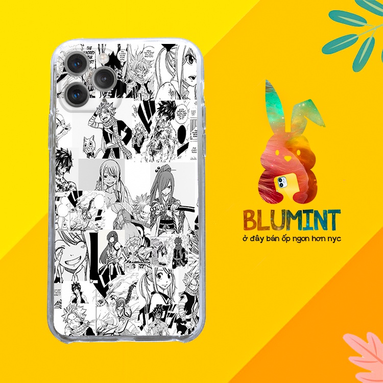Ốp lưng iphone silicon Fairy tail manga collage iphone case   cho IP5 đến IP 12 pro max PAP20210943