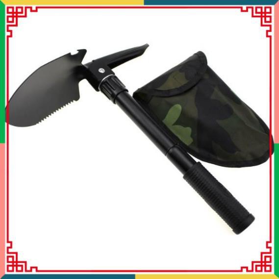 Xẻng Đa Năng V1 - La bàn - Cúp - 2 Màu Ngụy Trang Và Full Đen  - Hàng Có Sẵn Trong Kho