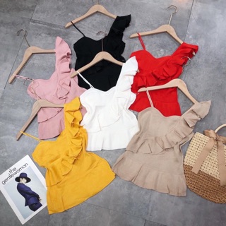 Free ship_Áo lệch vai bèo chất lụa