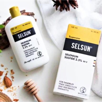 Dầu Gội Selsun Selenium Sulfide 2.5% Sạch Gàu Giảm Ngứa Da Đầu Thái Lan 120mL