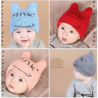 Mũ len tai cho bé trai bé gái hàng đẹp