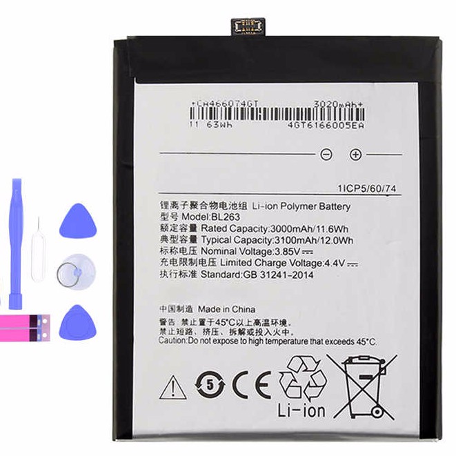 pin Lenovo Zuk Z2 Pro (BL263) 3000mAh bảo hành 6 tháng