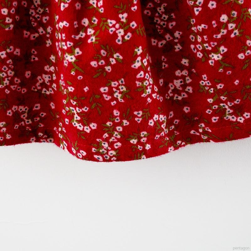 đầm công chúa Công Chúa Tay Dài Hoạ Tiết Hoa Phong Cách Hàn Quốc Cho Bé Gái