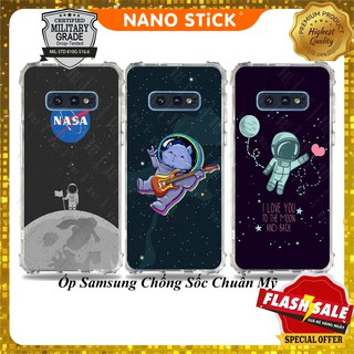 Ốp lưng Samsung galaxy S8, S8 Plus, S9, S9 Plus, S10E, ốp chống sốc, Nanostick, 0312
