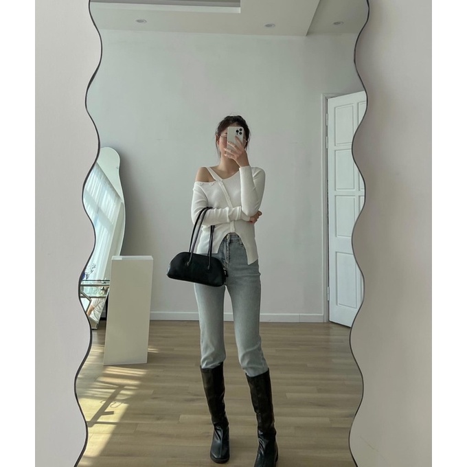 Áo len tăm cổ chéo | BigBuy360 - bigbuy360.vn